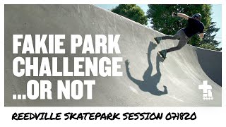 Fakie park challenge... or not. | Reedville Skatepark Session 071820 | Aggressive Inline Skating