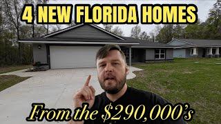 Touring 4 New Florida Homes For Sale from the $290,000's!