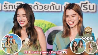 Freen lowkey making a move for her Becky during Toyota Fanmeet 🤭 (FreenBecky)