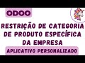 Restrição de categoria de produto específica da empresa