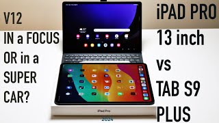iPad Pro 13inch M4 1TB 16GB RAM Unboxing and Comparison with Samsung Tab S9 Plus.