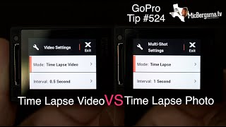 Time Lapse VIDEO vs Time Lapse PHOTO - GoPro Tip #524 | MicBergsma