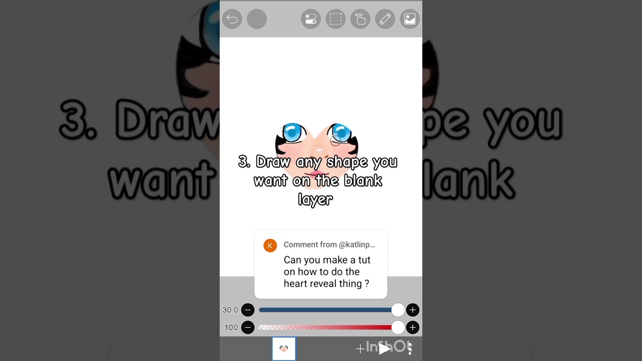How to do a shape reveal on Ibis Paint X
