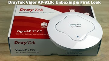 Draytek Vigor AP-910c 802.11ac wireless access point unboxing
