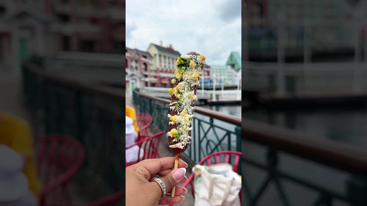 Trying The New Corn Dog Stand At Disney S Boardwalk Boardwalkresort Blueribboncorndogs