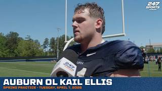 Auburn OL Kail Ellis - 2026 Spring Practice, Day 9