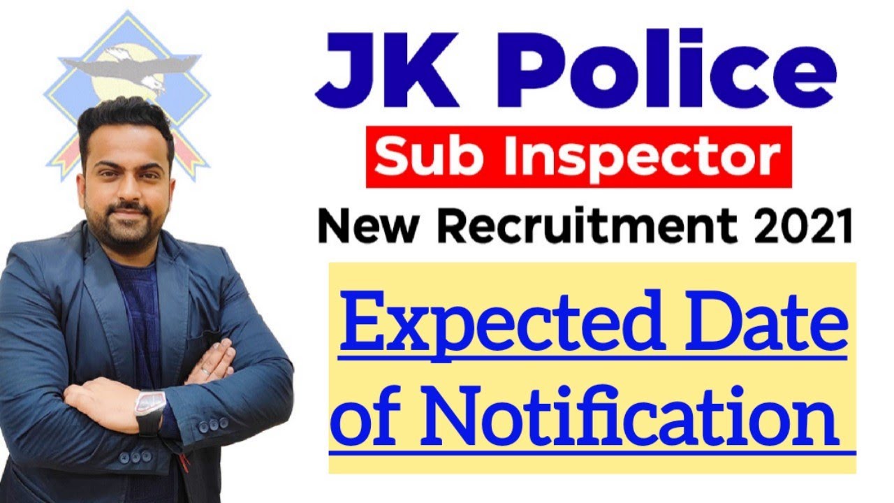 Jkp Sub Inspector 2021 Notification  Expected Dates 