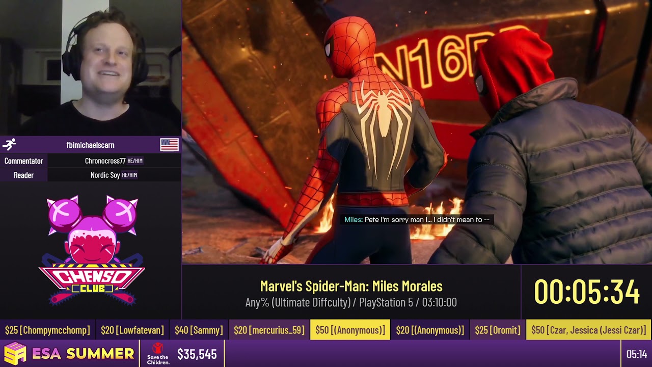 Marvel's Spider-Man: Miles Morales [Any% (Ultimate Difficulty)] by fbimichaelscarn - 