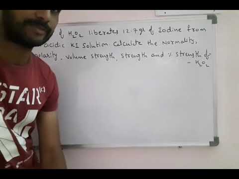 Problems on volume strength of Hydroge peroxide - YouTube