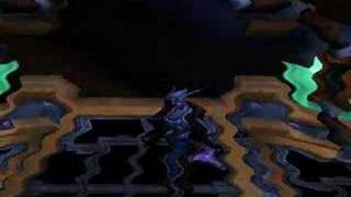 Een domme Night Elf aant reppen