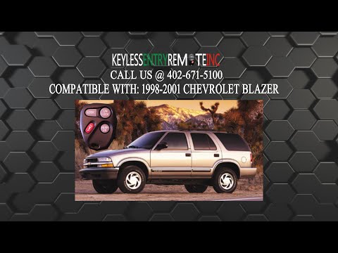 How To Replace Chevrolet Blazer Key Fob Battery 1998 1999 2000 2001