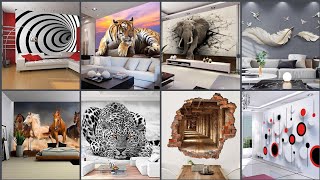 3D wall paper design | 3D wall art | Beautiful 3D animal wallpaper designs ideas | latest 3D wall screenshot 5