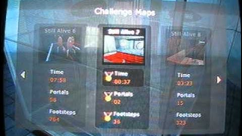 Portal: Still Alive - Challenge Map 7 with only 2 portals