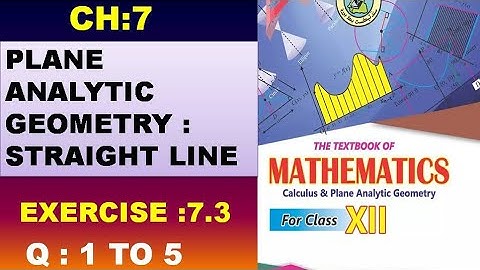 Class 12 Mathematics Ch : 7 | Exercise 7.3 |Questions 1 to 5 #maths | Mathematics Notes
