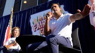 Former President Donald Trump, Vivek Ramaswamy among GOP candidates at the Iowa State Fair Saturday