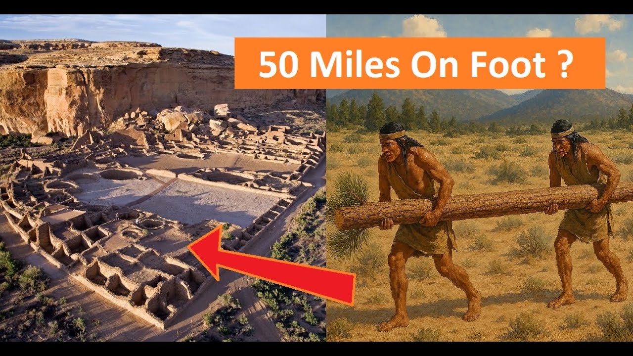 Where did the Chacoans get 200,000 wooden beams?