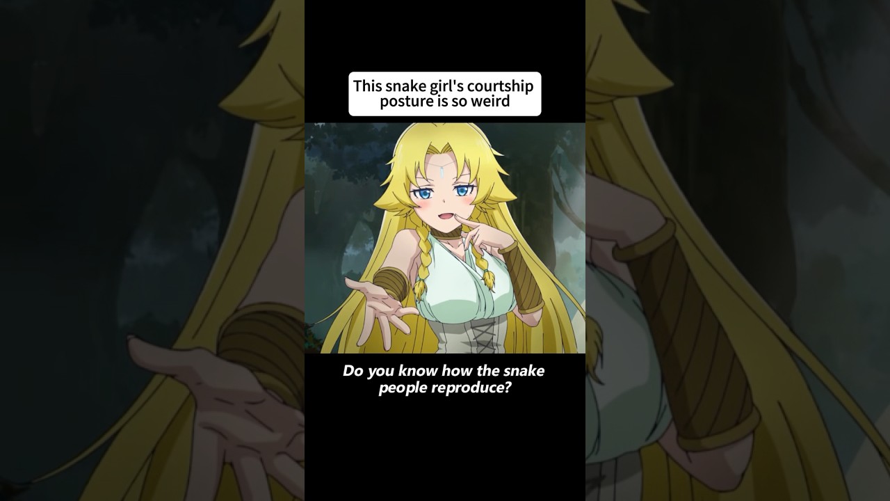 This snake girl's courtship posture is so weird 