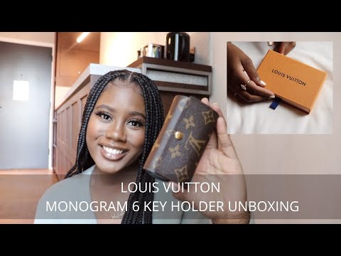 LOUIS VUITTON 6 KEY HOLDER UNBOXING - MONOGRAM SLG 