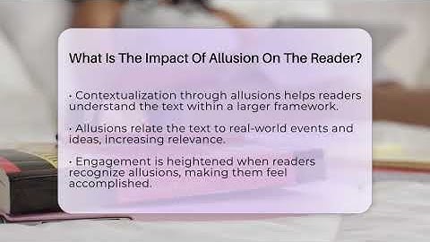 What Is The Impact Of Allusion On The Reader? - The Language Library