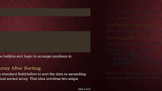How to Get the Reverse Order in BubbleSort Algorithm