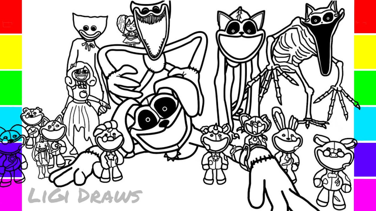 POPPY PLAYTIME Chapter 3 Coloring Pages / How to Color All New Bosses