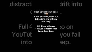 Deep Brown Noise for Calm Focus & Relaxation 🌙