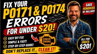 P0171 & P0174 Save Hundreds Before Replacing Parts! Clean Your MAF Sensor FIRST! @CRCAutoUS