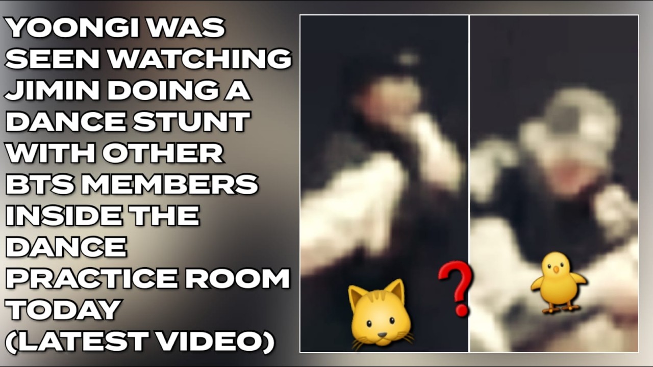 😱🔥Yoongi Was Seen Watching Jimin Doing Dance Stunt With Other BTS Members Inside Dance Practice Room