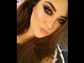 Gold and Purple Glittery Smokey Eye Tutorial