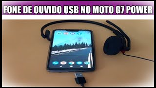 Como Conectar Fone de Ouvido Headset USB No Celular Motorola Moto G7 Power  - YouTube