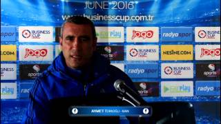 Man Türkiye Ahmet Türkoğlu maç öncesi basın toplantısı Business Cup 2015