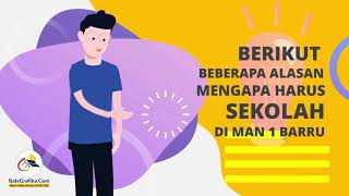 Contoh iklan promosi Sekolah dan siswa baru | versi MAN 1 Barru
