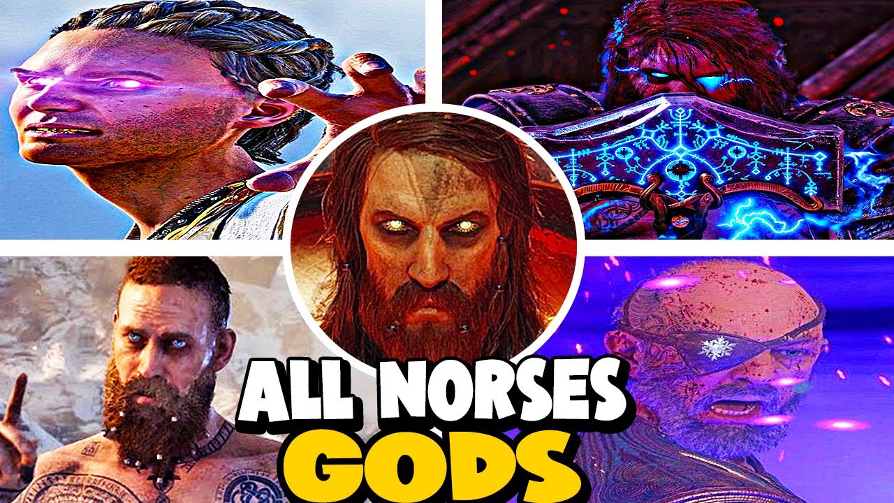 ALL NORSES GODS BOSSES FIGHT IN GOD OF WAR (2K 60FPS)