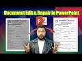 PowerPoint 2025 Tutorial | Damage Photo Repair, Text Edit & Background Change