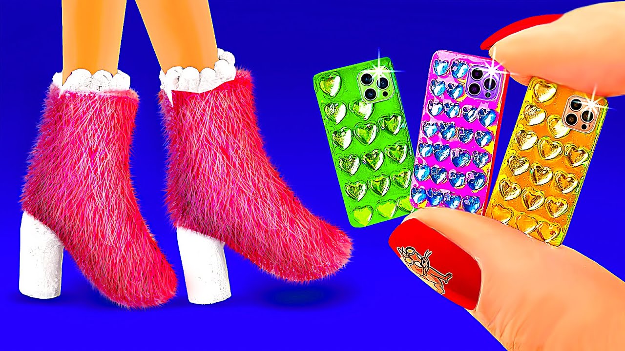 16 DIY BARBIE LIFE HACKS / Miraculous Ladybug crafts, Furry Shoes ...