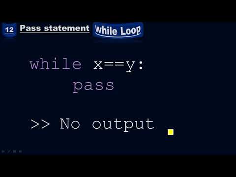 while loop with the pass statement to avoid the program of crashing - Python by #Moein