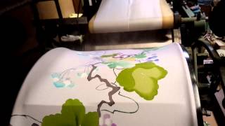 訪問着の解き湯のし