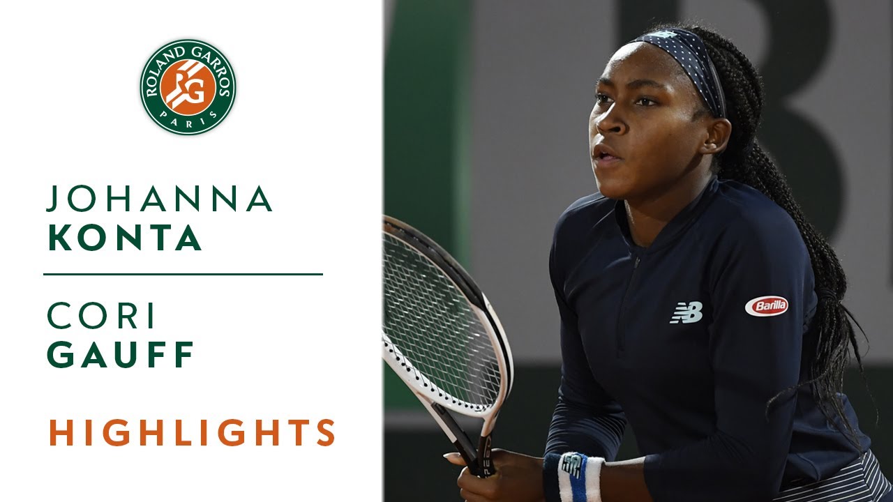 Johanna Konta vs Cori Gauff - Round 1 Highlights Roland-Garros 2020