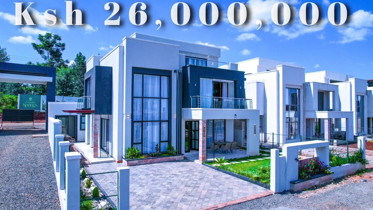 Inside a Ksh 26,000,000 Modern Contemporary 3 level 4 bedrooms house within a Gated Community