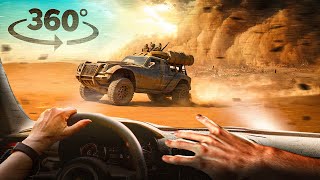 360° Sand Storm 1 - Survive Car Chase | Car Race Roller Coaster Vr 360 Video 4K Ultra Hd