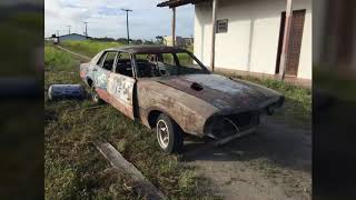 Restauração Ford Maverick 1974 Azul Regata.