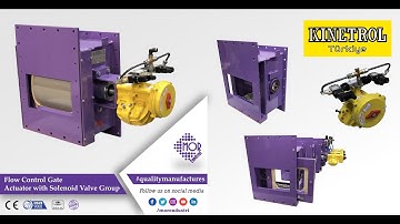 Flow Control Gate - Dozer Vals Klape | by Mor Endüstri Ltd. | Kinetrol Türkiye