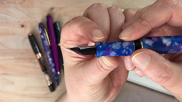Comparing Some Specialty/Custom Fountain Pen Nibs (including Aurora Goccia Nib)