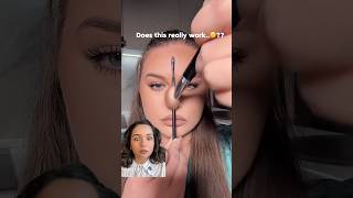 Does this internet “viral nose contour hack “ actually works or not ..🤨🙄#shorts #makeupshorts