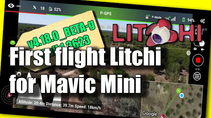 Mavic Mini first Litchi flight test