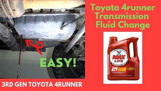 Toyota 4runner Transmission Fluid Change  Drain And Fill