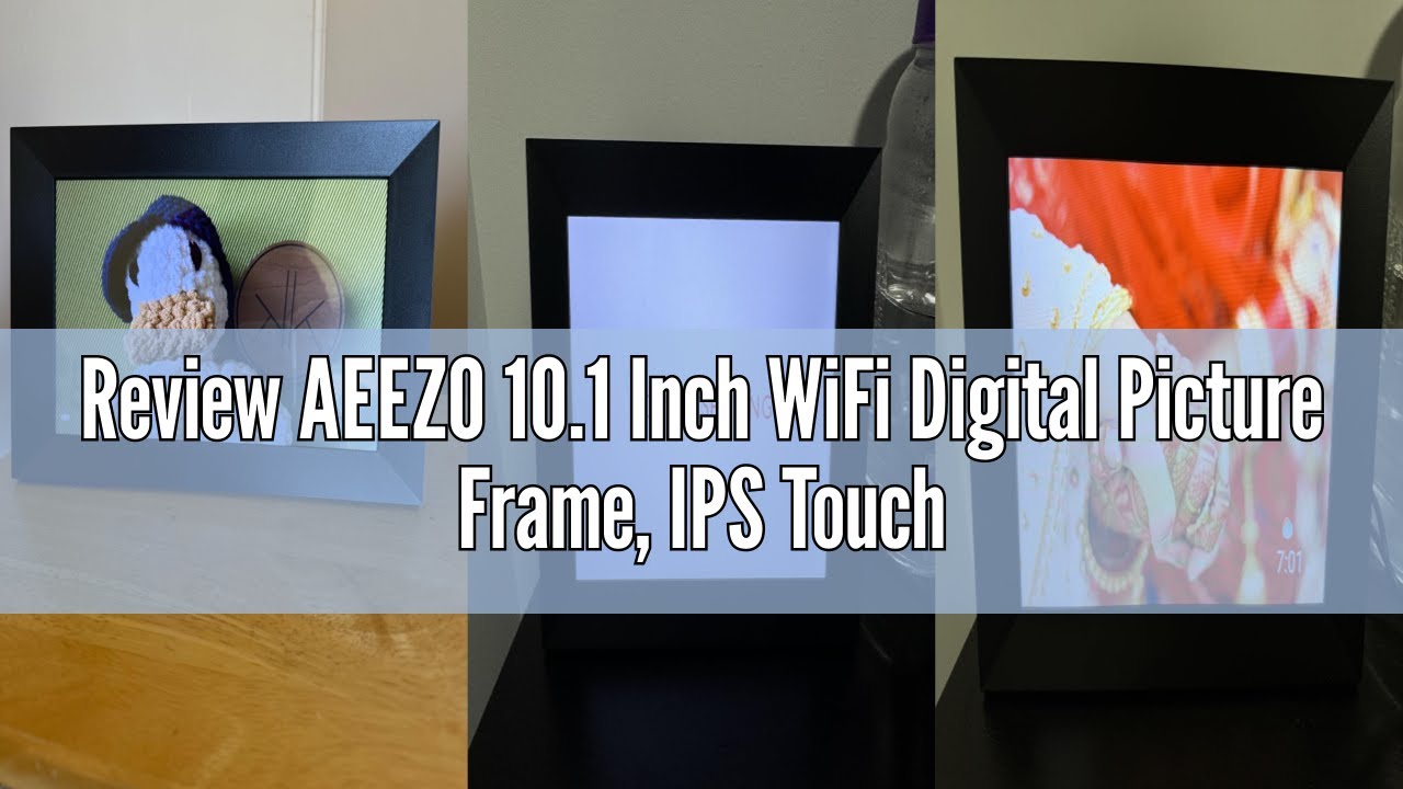 Review AEEZO 10.1 Inch WiFi Digital Picture Frame, IPS Touch Screen Smart Cloud Photo Frame with 16G