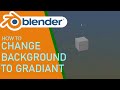Blender how to change background to gradiant