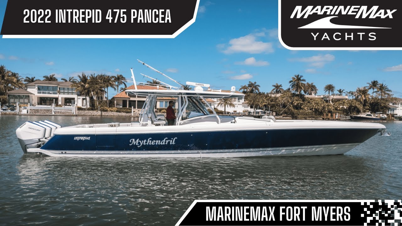 2022 Intrepid 475 Panacea – “Mythendril” | Quad Mercury V10 Power