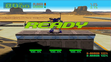 #1030 Virtual-On Oratario Tangram (DC) Bosses (2/3): Bradtos gameplay